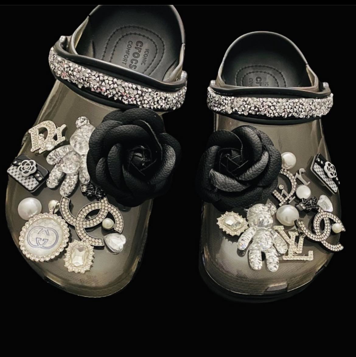 Luxury Bling Croc Clog Shoe Charms 